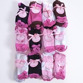 Click here to buy Plush Breast Cancer Awareness Socks by Century Novelty.