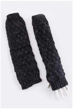 Beautiful Metallic Knit Leg Warmer (Or Use As Arm Warmers) Choose Your Color (Black)