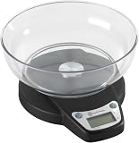 Russell Hobbs 15063 5kg Kitchen Scale in Black and Silver with Large LCD Screen