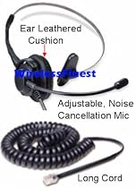 Plantronics T100 Headset Headphones Ear Phone for Nortel Networks Nt Nothern Telecom Meridian PBX Norstar M7208 M7310 M7324 T7208 T7316 M7900 Nec Electra Elite DTU DPT Series E Mitel Siemens Rolm Polycom Toshiba Avaya Lucent Voip Ip Telephone Phone NEW