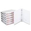 Round Ring Economy Vinyl View Binder, 1in Capacity, , 12/Ctn Color: White