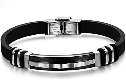 Gemsuki Stainless Steel Silicone Bracelet Ph801