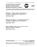 ISO 225:1983, Fasteners - Bolts, screws, studs and nuts - Symbols and designations of dimensions