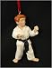 Black Belt Karate Boy Sports Christmas Ornament #356234