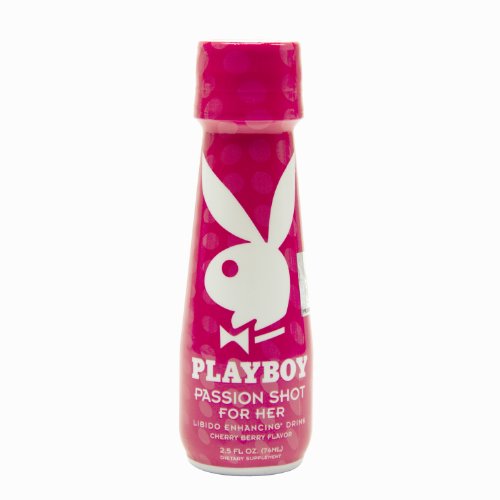 Playboy Passion Shot for Her Libidio Enhancing Drink, 2.5 Fluid Ounce (Pack of 3)