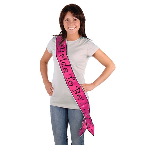 Beistle 60186 Bride to be Satin Sash, 33-Inch by 4-Inch