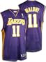 Karl Malone Purple Reebok NBA Replica Los Angeles Lakers Jersey