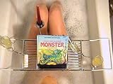 Kitchen & Housewares : Present Time Designer Bath Tub Caddy Chrome Wire holder for candle, book and champagne glass