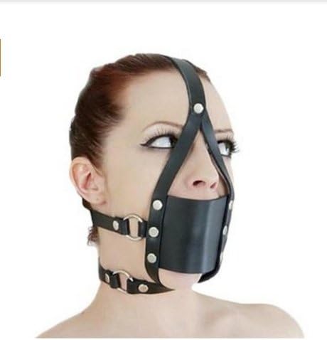 Black Bondage Mouth Gag Restraint Yoke Adult Kinky Sex Game
