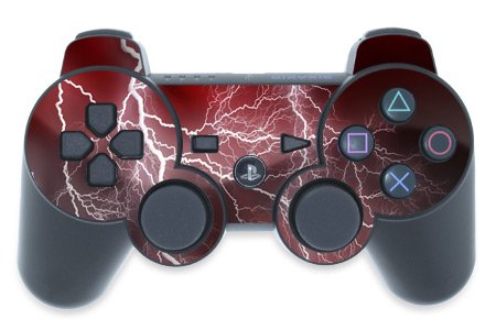 Childrens Toyshop  Video Games : Playstation 3 Controller Skin Apocalypse Red