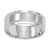 ArtCarved Covenant Mens Wedding Band 7.5mm #11-WV5107W_G Size 8