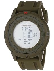 Freestyle Unisex 101218 Touch Compass Digital Compass Outdoor Silver Tan Watch