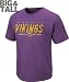 Minnesota Vikings Big & Tall Vintage Roster Pigment Dye T-Shirt