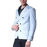 Mens Casual Double Breasted Jacket (J114Z)