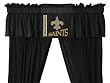 NFL New Orleans Saints - 5pc Jersey Drapes-Curtains and Valance Set