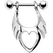 Stainless Steel Tribal Heart Cartilage Earring