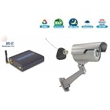 SecurityMan SuperWatch weatherproof color camera for wireless or wired with night vision up to 150ft with adjustable zoom and focus