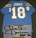 Charlie Joiner Autographed/Hand Signed Custom Jersey with HOF 96 inscription