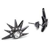 House Of Harlow 1960 Gunmetal Half Shaped Star