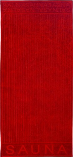 Wellness Saunatuch Scott Egeria 75x200 cm, Farbe: dunkel - rot, Material: 550g/m², 100 % Ägäische Baumwolle