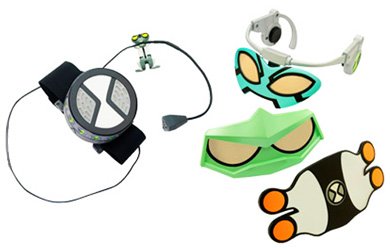 Ben 10 Voice Changer & Alien Eye Set Version 2 (Alien masks of Diamondhead, Stinkfly & XLR8)