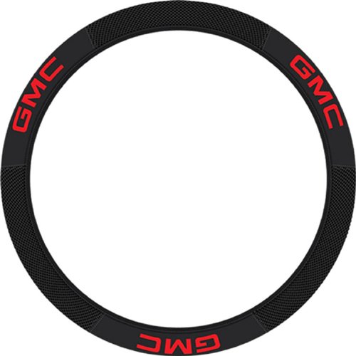 GMC Elite Black Car Truck Steering Wheel Cover - Universal Fit