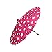 PaperLanternStore.com 32 Inch Fuchsia/Hot Pink Polka Dot Paper Parasol Umbrella