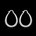 GiniHomer Minkang Fashion Jewelry 925 Solid Silver Classic Big Hoop Drop Dangle Earrings