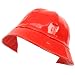 Rain Bucket Hat Cap Waterproof Packable Adjustable Red