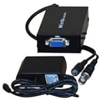 VideoSecu TV Video BNC to PC VGA Converter Adapter Switch Box with Free Power Supply 3L9