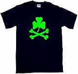 Irish Clover & Crossbones Mens Tee Shirt in 12 colors Small thru 6XL