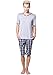 Godsen Men's Casual Cotton Short Pajama Set