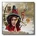 Vintage Jolly Halloween - 10x10 Wall Clock