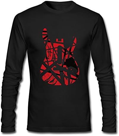 Men's Guitar Controller Guitar Hero Live T-Shirts Black Long-Sleeve