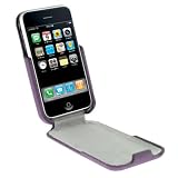 GTMax Premium Fabric Pouch Protector Case - Dark Purple For AT&T Apple iPhone 3G, 3GS 3G-S Cell Phone