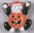 Whimsiclay Trick or Treat Cat Pin