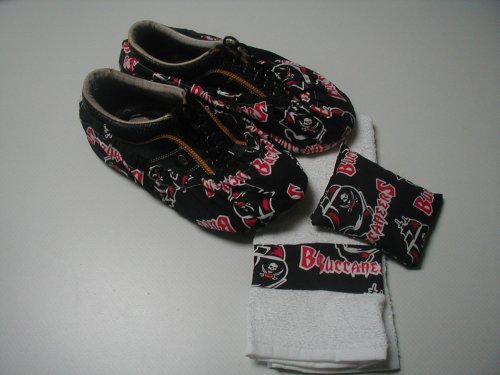 Tampa Bay Buccaneers Fabric Shoe Cover Rosin Bag Towel Set