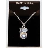 Pewter I love Softball Necklace