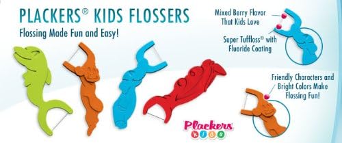 Plackers for Kids Dental Flossers Mixed Berry Flavor (1) 24 Count