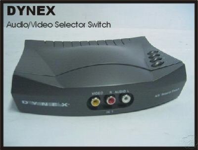 Dynex S-Video Audio Video Selector Switch DX-VS201