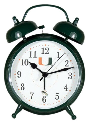 Miami Florida Hurricanes Collegiate Alarm Clock