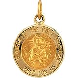 12.00 Mm 14K Yellow Gold Scapular Medal