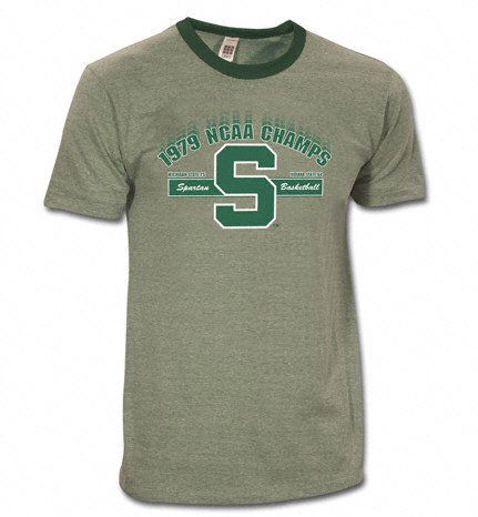 Michigan State Spartans 1979 NCAA National Champions Throwback T-Shirt - Small