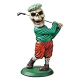 Ace in the Hole Golf Skull Bones Mantel Desktop Statue Sculpture Figurine