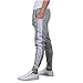 Mooncolour Men's Casual Slim Fit Jogging Harem Pants (Gray, XL)