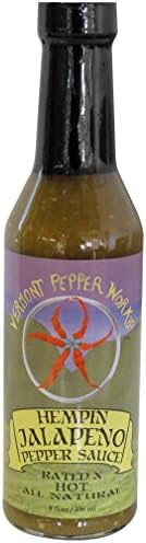 Vermont Pepper Works All Natural Hempin Jalapeno Pepper Hot Sauce, 8 oz