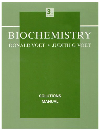 biochemistry solutions manual