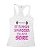 Womens Burnout Tank Top It's Not Swagger Im Just Sore Workout Gym Shirt