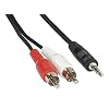 Neutral Audiokabel Stereo, 1x 3,5mm Klinke St./2x Cinch St., 1,5m