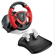 Genius Twin Wheel FF, Force Feedback for PC or PS2. Rubber grip Force Feedback Racing Wheel.